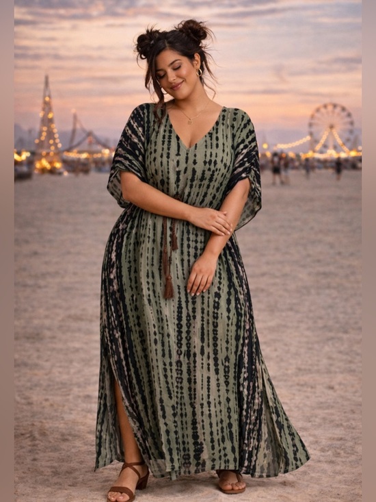Dresses & Skirts - 🔥5/$35🔥 Boho Patterned Maxi Dress – Size L/XL – 5/$25 Sale